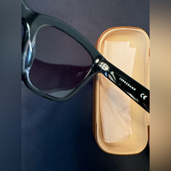 NWT Longchamp Women’s Cat Eye Black Sunglasses - Picture 9 of 12